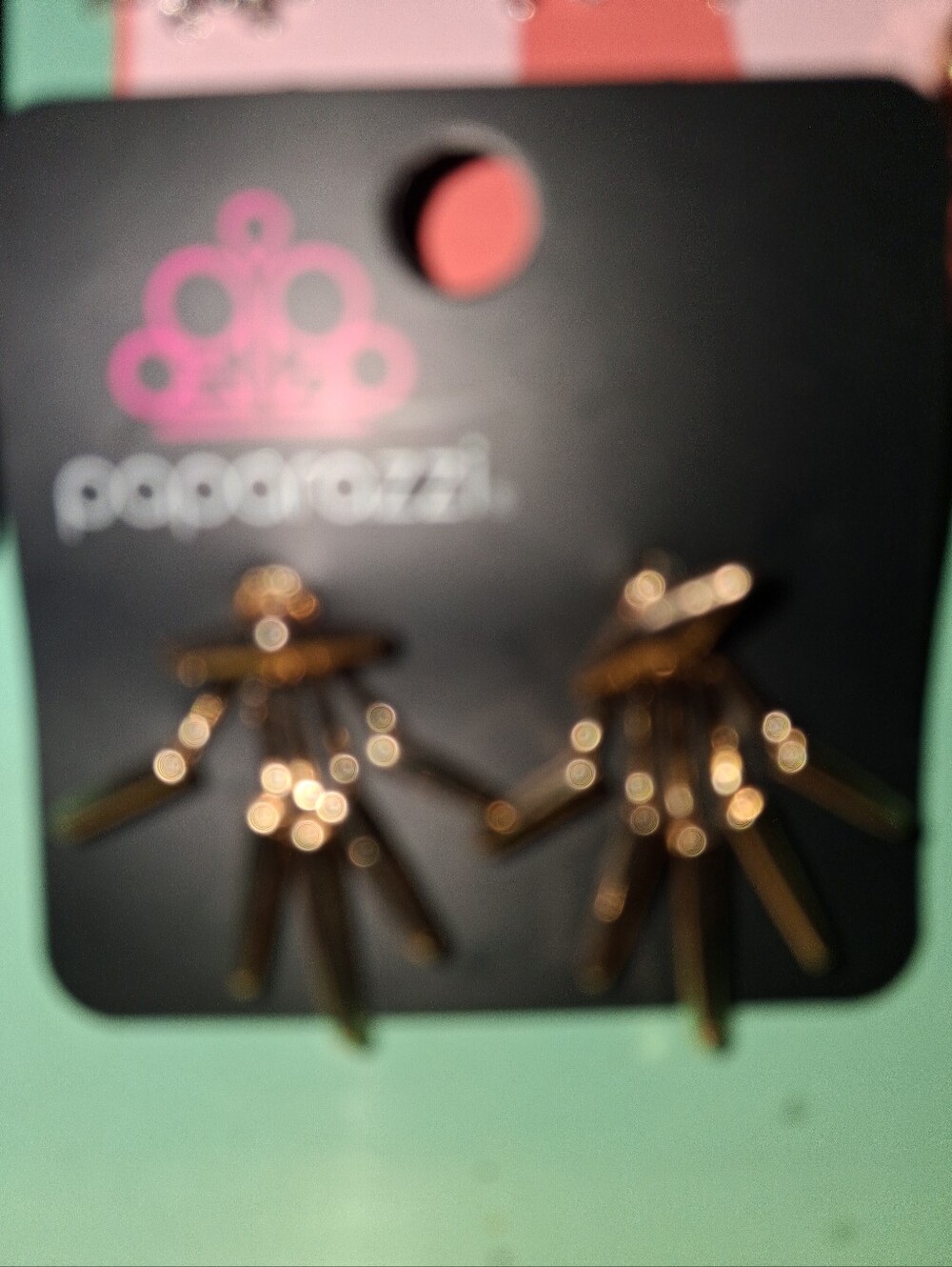 Paparazzi Rose Gold Fringe Drop Earrings